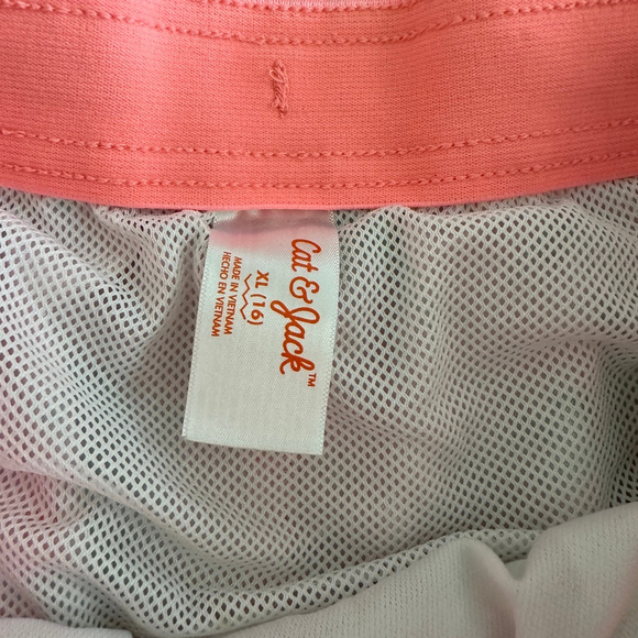 Boys Cat & Jack Pink Green Alligator Swim Trunks XL (16) Pizza Ice Cream Print - Picture 2 of 5